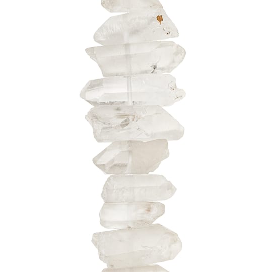 12 Pack: Clear Crystal Chunk Beads by Bead Landing™